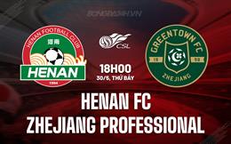 Nhận định Henan FC vs Zhejiang Professional 18h00 ngày 30/5 (VĐQG Trung Quốc 2026)