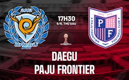 Nhận định bóng đá Daegu vs Paju Frontier 17h30 ngày 5/6 (Hạng 2 Hàn Quốc 2026)