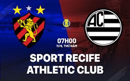 Nhận định Sport Recife vs Athletic Club 7h00 ngày 11/6 (Hạng 2 Brazil 2026)
