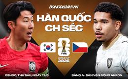 Nhận định Hàn Quốc vs Séc 09h00 ngày 12/6 (World Cup 2026)