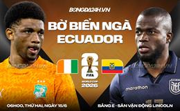 Nhận định Bờ Biển Ngà vs Ecuador (06h00 ngày 15/6): Chạm trán bê tông Nam Mỹ