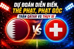 Dự đoán diễn biến, thẻ phạt, phạt góc trận Qatar vs Thụy Sĩ