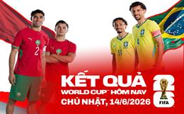 Kết quả bóng đá World Cup hôm nay 14/06: Brazil vs Morocco, Australia vs Thổ Nhĩ Kỳ
