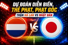 Dự đoán diễn biến, thẻ phạt, phạt góc trận Hà Lan vs Nhật Bản
