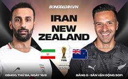Nhận định Iran vs New Zealand (8h00 ngày 16/6): Tiếp đà thăng hoa