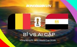 Đội hình Bỉ vs Ai Cập dự kiến 02h00 ngày 16/06/2026