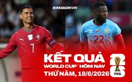 Kết quả World Cup 18/06: Bồ Đào Nha vs CHDC Congo, Anh vs Croatia