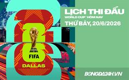 Lịch thi đấu bóng đá hôm nay 20/06/2026: Hà Lan vs Thụy Điển, Đức vs Bờ Biển Ngà