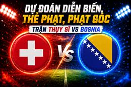 Dự đoán diễn biến, thẻ phạt, phạt góc trận Thụy Sĩ vs Bosnia (02h00 ngày 19/6)