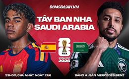 Nhận định Tây Ban Nha vs Saudi Arabia (23h00 ngày 21/6): Gã khổng lồ nổi giận