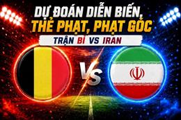 Dự đoán diễn biến, thẻ phạt, phạt góc trận Bỉ vs Iran (02h00 ngày 22/6)