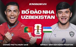 Nhận định Bồ Đào Nha vs Uzbekistan (00h00 ngày 24/6): Seleccao áp đảo