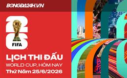Lịch thi đấu bóng đá hôm nay 25/06/2026: Ecuador vs Đức, Scotland vs Brazil