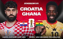 Nhận định Croatia vs Ghana (04h00 ngày 28/6): Toan tính tối đa