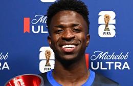 Vinicius Jr hạnh phúc sau khi thắng 'cá cược' với HLV Ancelotti