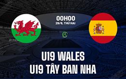 Nhận định U19 Wales vs U19 Tây Ban Nha 0h00 ngày 29/6 (VCK U19 châu Âu 2026)
