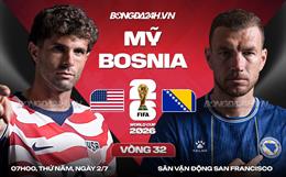 Nhận định Mỹ vs Bosnia (07h00 ngày 2/7): Con mồi cho chủ nhà