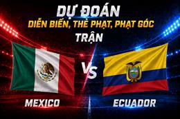 Dự đoán diễn biến, thẻ phạt, phạt góc trận Mexico vs Ecuador (08h00 ngày 1/7)