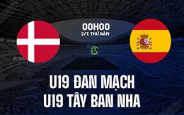 Nhận định U19 Đan Mạch vs U19 Tây Ban Nha 0h00 ngày 2/7 (VCK U19 châu Âu 2026)