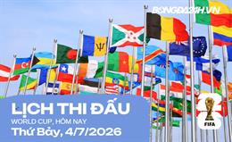 Lịch thi đấu bóng đá hôm nay 04/07/2026: Paraguay vs Pháp, Argentina vs Cape Verde