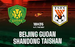 Nhận định Beijing Guoan vs Shandong Taishan 18h35 ngày 4/7 (VĐQG Trung Quốc 2026)