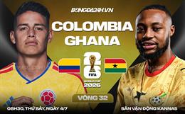 Nhận định Colombia vs Ghana (8h30 ngày 4/7): Nỗ lực giành vé đi tiếp