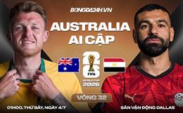 Nhận định Australia vs Ai Cập (01h00 ngày 4/7): Chuột túi đấu Pharaoh