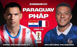Nhận định Paraguay vs Pháp (4h00 ngày 5/7): Sức mạnh vượt trội