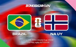Đội hình Brazil vs Na Uy dự kiến lúc 3h 06/07 (1/8 World Cup)