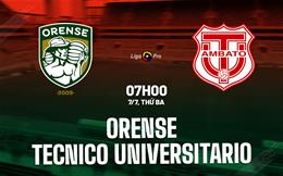 Nhận định Orense vs Tecnico Universitario 7h00 ngày 7/7 (VĐQG Ecuador 2026)