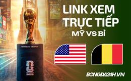 Mỹ vs Bỉ link xem trực tiếp trên VTV hôm nay
