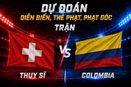 Dự đoán diễn biến, thẻ phạt, phạt góc trận Thụy Sĩ vs Colombia (03h00 ngày 8/7)