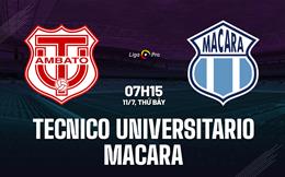 Nhận định Tecnico Universitario vs Macara 7h15 ngày 11/7 (VĐQG Ecuador 2026)