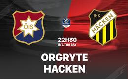 Nhận định bóng đá Orgryte vs Hacken 22h30 ngày 11/7 (VĐQG Thụy Điển 2026)