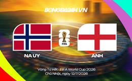 Đội hình Na Uy vs Anh dự kiến 4h ngày 12/07 (Tứ kết World Cup 2026)