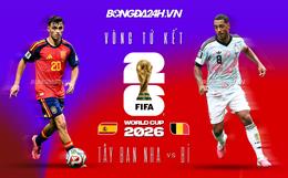 INFOGRAPHIC: Tương quan trước đại chiến Tây Ban Nha vs Bỉ