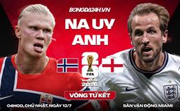 Nhận định Na Uy vs Anh (4h00 ngày 12/7): Chờ tài Thomas Tuchel