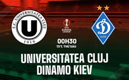 Nhận định Universitatea Cluj vs Dinamo Kiev 0h30 ngày 17/7 (Europa League 2026/27)