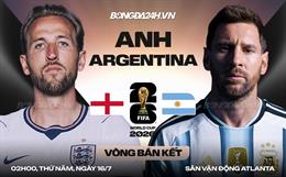 Nhận định Anh vs Argentina (2h00 ngày 16/7): Thử thách cực đại 