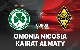 Nhận định bóng đá Omonia Nicosia vs Kairat 0h00 ngày 23/7 (Champions League 2026/27)