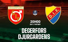 Nhận định bóng đá Degerfors vs Djurgardens 20h00 ngày 25/7 (VĐQG Thụy Điển 2026)