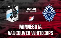 Nhận định Minnesota vs Vancouver Whitecaps 7h30 ngày 26/7 (Nhà nghề Mỹ 2026)