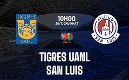 Nhận định bóng đá Tigres UANL vs San Luis 10h00 ngày 26/7 (VĐQG Mexico 2026/27)