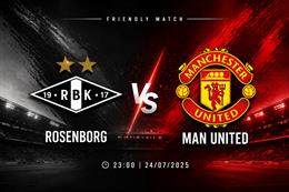 Nhận định Rosenborg vs MU (23h00 ngày 24/7): Tiếp tục lắp ghép