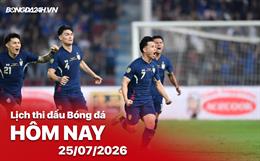 Lịch thi đấu, trực tiếp bóng đá hôm nay 25/07/2026: Lào vs Thái Lan