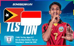 Nhận định Timor Leste vs Indonesia (17h00 ngày 31/7): Cuộc dạo chơi của đội khách