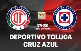 Nhận định Deportivo Toluca vs Cruz Azul 7h30 ngày 26/7 (Siêu cúp Mexico 2026)