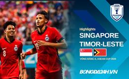 Video bóng đá Singapore vs Timor-Leste: Chủ nhà giành tiếp 3 điểm (ASEAN Cup 2026)