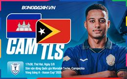 Nhận định bóng đá Campuchia vs Timor Leste 17h30 ngày 3/8 (ASEAN Cup 2026)