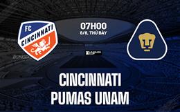 Nhận định bóng đá Cincinnati vs Pumas UNAM 7h00 ngày 8/8 (Leagues Cup 2026)